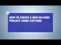 How to Create a New DA1459x Project Using e² studio