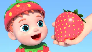 Aprenda as Cores com Frutas e Vegetais 🍎🥦 | Música Infantil | Bebê Leo em Português