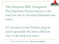 Selenium IDE Introduction