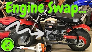 Coleman CT200U Mini Bike Engine Swap Bonus How to R R the Centrifugal Clutch