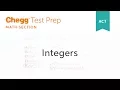 ACT Math Integers - Chegg Test Prep