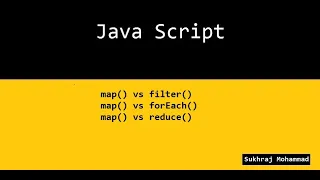 map vs filter vs reduce vs forEach in JavaScript in Hindi Sukhraj