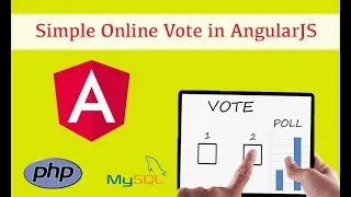 Simple Online Voting system using AngularJS PHP and MySQL