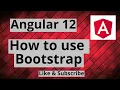 Angular 12 How to use Bootstrap with Angular How to Add Bootstrap in Angular