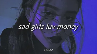 amaarae sad girlz luv money remix slowed reverb with lyrics tiktok song