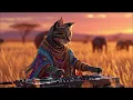 Tropical Afro-House Beats 🏝️🦁 | Serengeti Sunset DJ Miaww Live Set