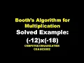 Booth s algorithm for multiplication -12 -18 COA - 12 -18 using booth s algorithm
