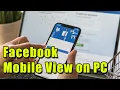 Facebook Mobile View on Desktop Facebook Mobile View Mobile view in PC Mobile classic view