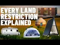 Every LAND RESTRICTION Explained in 8 minutes Zoning and Permitting tips