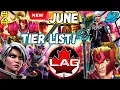 NEW June Tier List Phyla-Vell Shatterstar Ranking EVERY Champion In Marvel Contest of Champions
