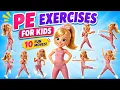 PE Exercises for kids Physical Workout for Kids workout for health
