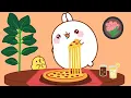 Download Lagu Molang and Piu Piu make the Cheesiest Pizza Ever! 🍕