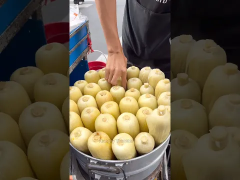 Perfect Stemed Corn Peeling Cutting Skills - Fruit Cutting Skills