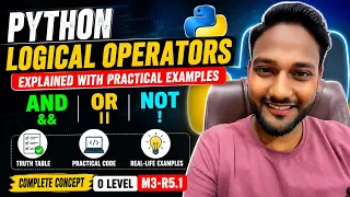 Python Logical Operators Explained with Practical Examples AND OR NOT in Python O Level M3-R5 1