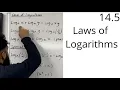 Edexcel AS Level Maths 14 5 Laws of Logarithms