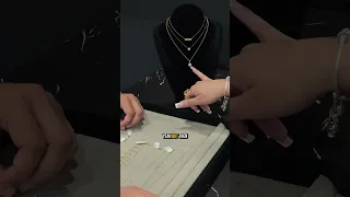 The Right Necklace Changes The Whole Look Which One Would You Pick Diamond Necklace Shorts Fyp 