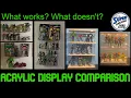 Acrylic Display Shelves Comparison and Contrast - Wall Hanging vs Desktop Display Cases