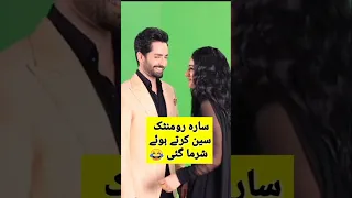 Sara Khan And Danish Taimoor Romantic Scene Shooting Shorts Danishtamoor Sher Bollywood Sara 