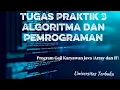 Tugas Tutorial 3 Algoritma dan Pemrograman - Program Gaji Karyawan Java Array dan IF