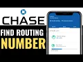 How to Find Routing Number on Chase App 2025 QUICK EASY