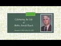 Celebrating the life of Bob Roach