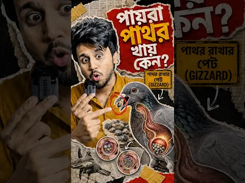 কবুতর পাথর খায় কেনো?😳