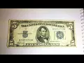 5 silver certificate 1934 c blue seal
