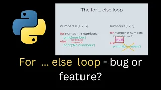 Python s WEIRD For-Else Loop And Why It Exists