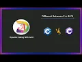 C vs C Difference between C and C Dynamic Coding With Amit