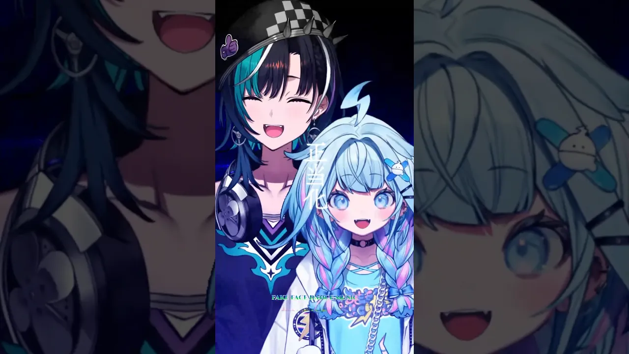 【歌ってみた】fake face dance music /音田雅則【水宮枢×輪堂千速】#shorts