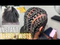 INSTANT BARREL TWIST TUTORIAL NO LOCS NEEDED