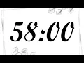 58 Minute Timer 3480 Second Timer 58 Minute Countdown with Music