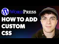 How to Add Custom Css to Wordpress simple Quick Full 2025 Guide