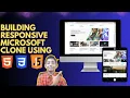 Building A Responsive Microsoft Clone Using Html Css And Javascript With Source Code