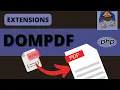 DOMPDF Tutorial From HTML to PDF with PHP Installation CSS Page-Break Download Server