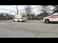 RWJBH Ambulance With ALS Responding Through Downtown Woodbridge NJ