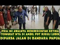 Tongkat Bpak Ini di Rampas Pdt Risuli Lubis orangnya di suruh lari di bandara Sentani Jayapura Papua