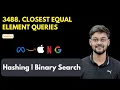 LeetCode 3488 Closest Equal Element Queries HashTable Binary Search Medium