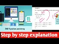 12th Computer Applications PHP Functions and Array Part 1