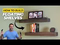 How to Make Floating Shelves - DIY Wood Floating Shelves