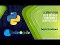 User Defined Functions and Subprograms in Python CodeMode