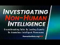 Developing Research Roadmaps for Investigating Non-Human Intelligence Dr Gary Nolan