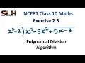 Division algorithm class 10 maths polynomials chapter 2