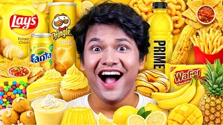 I Ate ONLY YELLOW Food for 24 Hours!