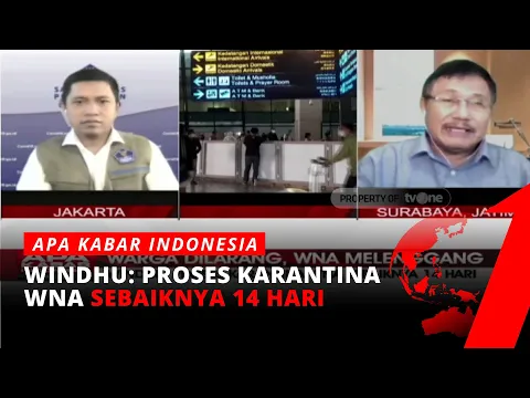 Soal Karantina WNA, Windhu: Karantina Tidak Bisa Hanya Cukup 8 Hari Tetapi 14 Hari