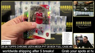Break - Topps Chrome UEFA Club Competitions MEGA PYT 20 Box Full Case