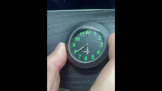 ساعت گرد ماشین طرح ساعت الکترونیکی برای تزیین داشبورد ماشین  لوازم جانبی خودرو  خودرو دندنها