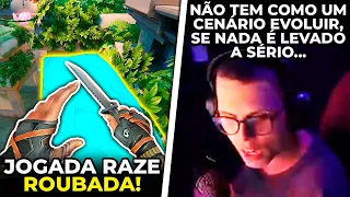 JOGADA ROUBADA DE RAZE COM PAREDE DA SAGE! QCK COMENTA SOBRE CENÁRIO BR DE VALORANT - CLIPS