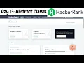 Day 13 Abstract Classes 30 days of code Hackerrank Language Hindi Code With Pankaj