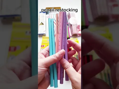 pencils restocking #ASMR stationery #pencil #schoolsupplies